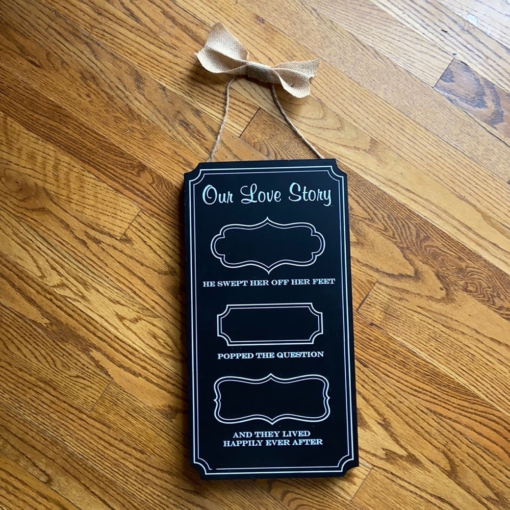 Our Love Story Home/Wedding Decor for Newlyweds